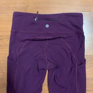 Lululemon All The Right Places(?) Pant Full Length 28" Leggings Deep Purple S 4